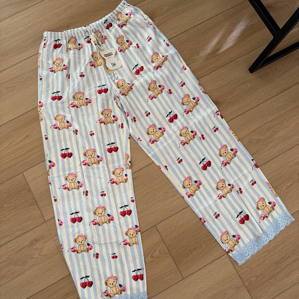 Cute Teddy Bear Pajama Pants